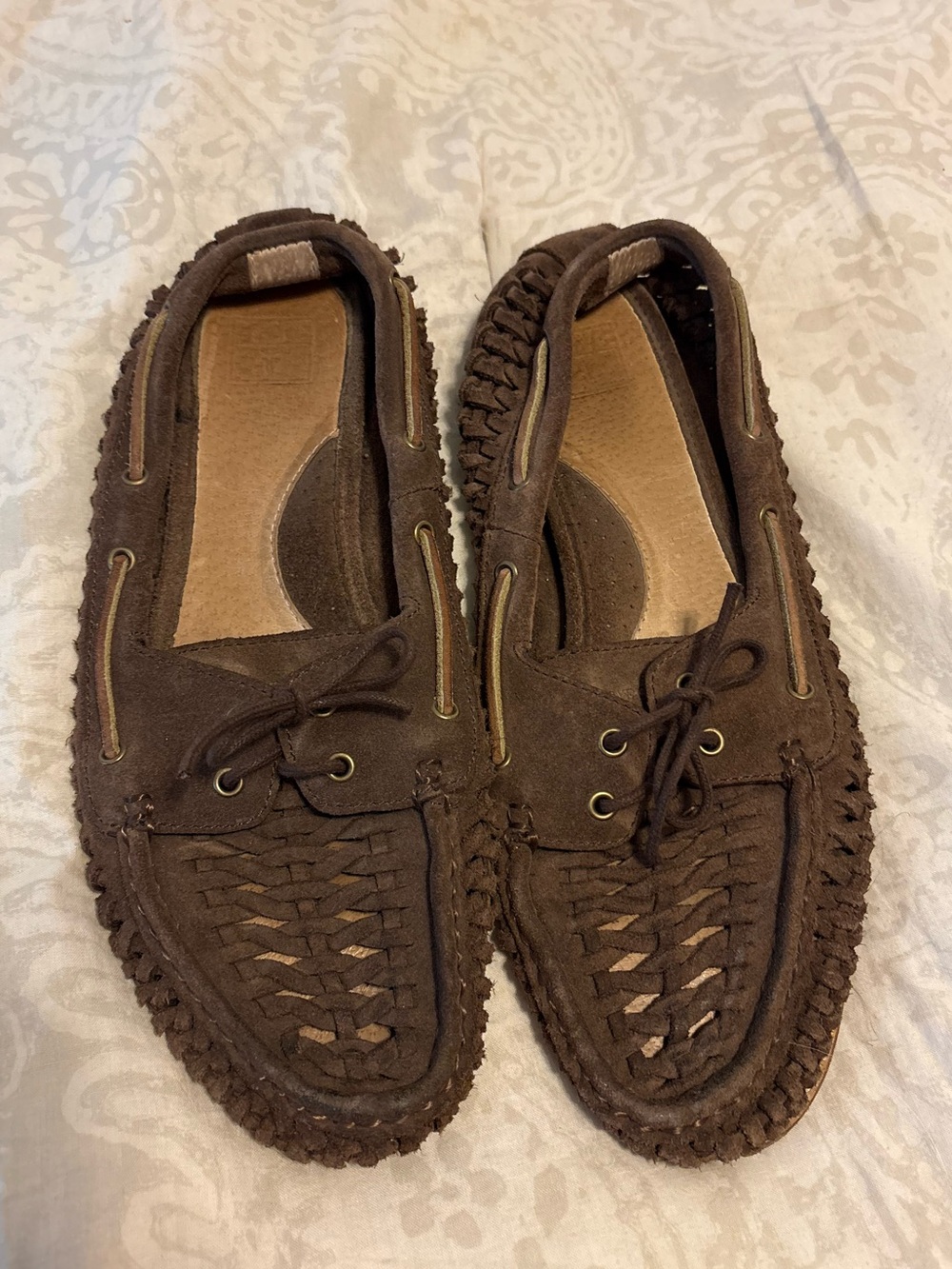 Frye Quincy leather boat shoes flats loafer 8